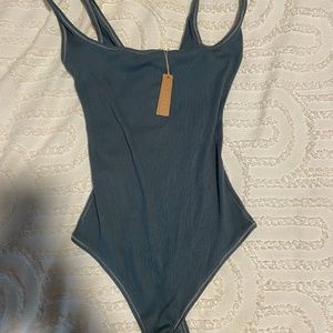SKIMS- Cotton rib Bodysuit